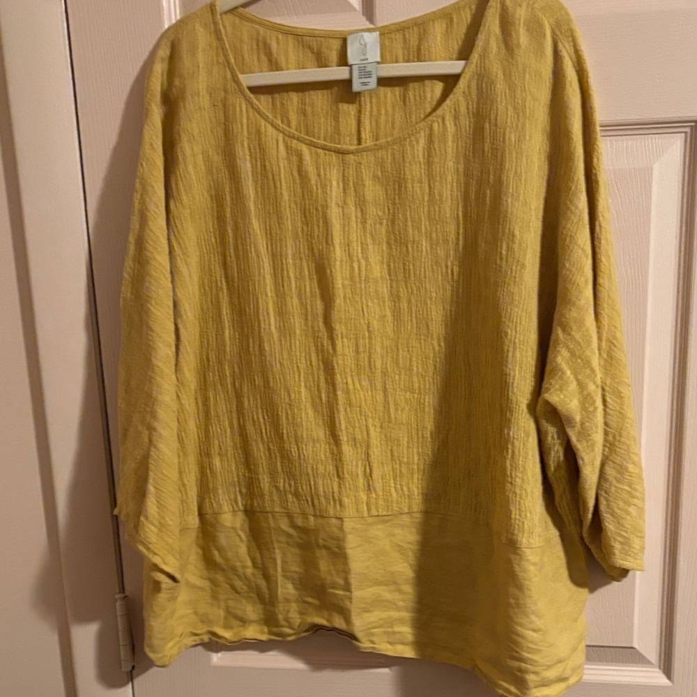 Joie Mustard Yellow Blouse - Picture 1 of 3